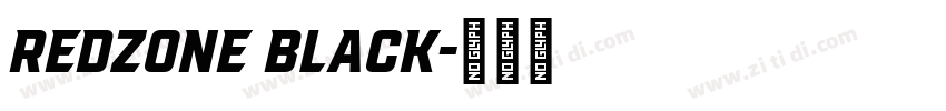 REDZONE BLACK字体转换